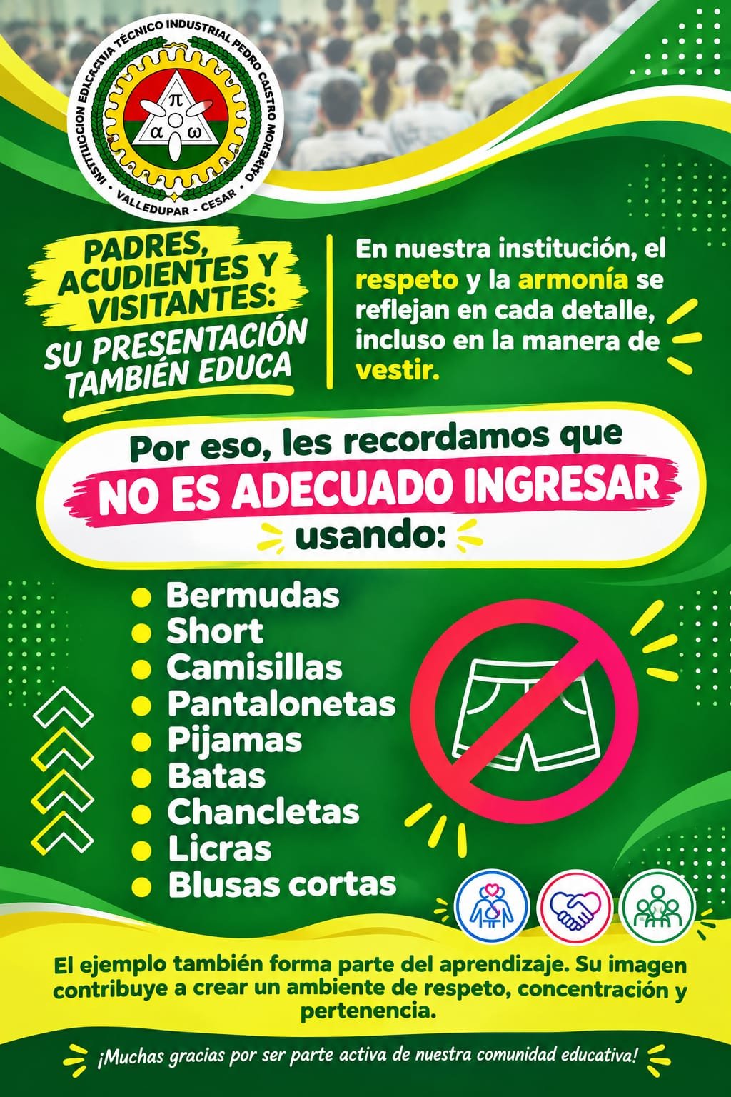 Pautas de Presentación Personal para Visitantes